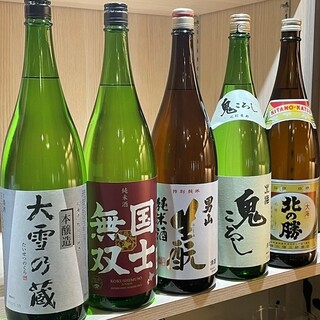 You can also enjoy popular brands ♪ We have a wide variety of local sake!