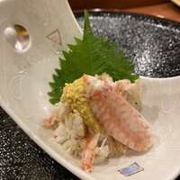 おいしい寿し 札幌 利和 - 毛ガニとミソ