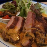 ダン ル シエル - お友達は茶美豚肩ロース肉のソテー
