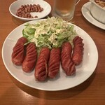 喜来順 - 選べるお酒セット（揚げソーセージ）