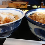 松寿庵 - かつ丼セット（たぬき蕎麦）