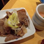 鉄板焼 ほっこり家 - レモンステーキと茶碗蒸し