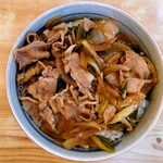 岩正 - あんかけうどん＋肉丼