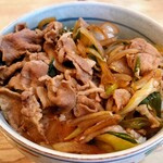 岩正 - あんかけうどん＋肉丼