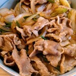 岩正 - あんかけうどん＋肉丼