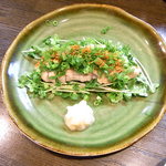焼鳥佐藤 - ひね鶏のたたき￥５８０♪