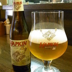 焼鳥佐藤 - パンプキンじゃないよ　ハプキン￥８８０だよ　ラガーより苦いビール♪