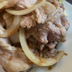 Hishidaya - 豚肉生姜焼きのアップ
