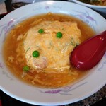 Eiraku - 令和5年10月
                      ランチタイム(11:00〜15:00)
                      天津飯セット 税込800円
                      天津飯、ミニラーメン