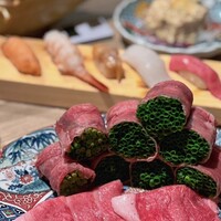 黄金出汁しゃぶと江戸前寿司 肉のあさつ 梅田お初天神店 - 