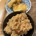 Udon No Soumaya - とり天＋炊き込みご飯