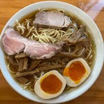 Menkyou Shouin - 醤油拉麺 大＋煮玉子