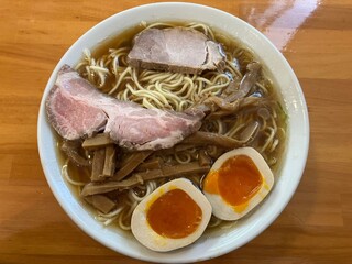 Menkyou Shouin - 醤油拉麺 大＋煮玉子