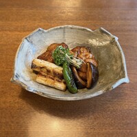 そば会席 立会川 吉田家 - 鶏のくわ焼き