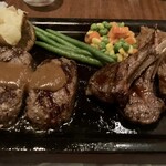 ハングリータイガー - オリジナルハンバーグとラムチョップ　3,890円(税込)