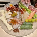 渋谷 天婦羅 ふじもと - 本日頂く 旬の食材