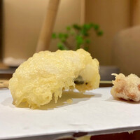 渋谷 天婦羅 ふじもと - 鱧と梅干し