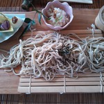 遊の丘 - 十割手打ちそば＋ドリンク＋デザート付￥1100（H25.11.1撮影）