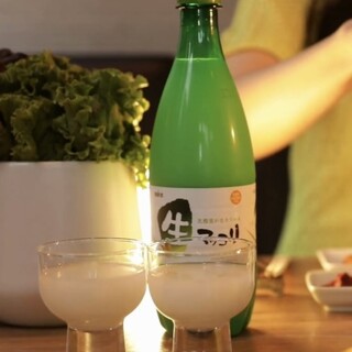 Complete lineup including makgeolli & chamisul