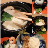 懐石料理 桝田 - 鱧と松茸の土瓶蒸し✨生湯葉や海老も旨みを吸って良い風味♪