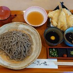 日本そば 蕎乃道 - 海鮮三天ざるランチ