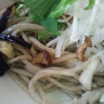 遊の丘 - ぶっかけ十割そば＋ドリンク＋デザート付￥1200のぶっかけ十割蕎麦（H25.11.1撮影）