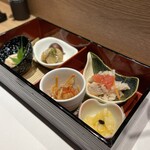 Kanda Sushi Chikamatsu - 前菜5種