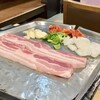 オモニ - 料理写真:サムギョプサル(焼く前２人前)