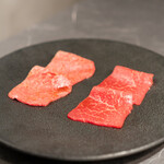 Hirokiya Roppongi - 厳選赤身肉2種盛り合わせ  ランボソ カメノコ