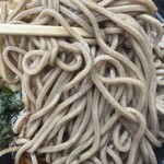 江戸丸 - 麺は水分が少なめのタイプですがつゆが染み込んでいます。