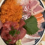 食堂 光 - 海鮮丼　上　一番安い丼もの