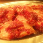 ホルモン俵屋 - ホルモン辛味噌600円