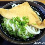 手打ちうどん宮川 - かけ+お揚げ