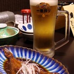 魚の宿 まるみつ - 鰈の煮付（夕食）