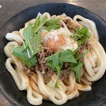 カマ喜ri - 肉味噌坦々温玉うどん（中）