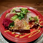 ビストロ&ワイン UEYAMA - 前菜    サーモンのテリーヌ