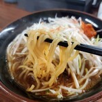 くるまやラーメン - 麺アップ