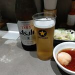 博多天ぷら たかお - ●ﾗﾝﾁ 単品。ｴﾋﾞｴﾋﾞ天丼1700+中瓶ビール650=2,350円