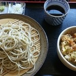 さとかた - 2013.10.28ランチセット ミニかき揚げ丼