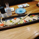 鯖とか烏賊とか真とか - 追加でうなぎの白焼き　店主さんにおまかせに入れましょうか？といわれましたが白甘鯛も食べたくて（笑）超絶品！どちらも食べて正解でした！