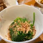 居酒屋まるよし - おしたし（江戸っ子風）