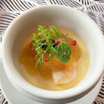 Brasserie Nakagawa - フラン（えびと紅ます添え）