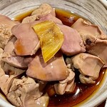 焼鳥 酉たけ - 絶対食べないと気が済まない　レバー醤油漬け　最高です