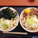 せんしゅう - わかめうどん720円、肉うどん770円