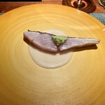 蒼 - 縞あじの藁焼き お米と中国甘酒のソース