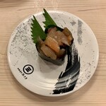 回転寿司みさき - 漬け胡麻海鮮軍艦 ¥170