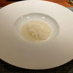 蒼 - 煮えばなのリゾット 地頭鶏と蛤のだし