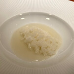 蒼 - 煮えばなのリゾット 地頭鶏と蛤のだし