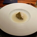 蒼 - 黒鮑 肝と自家製バターのソース