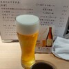 Sushikazu - 生ビール（中）は小さすぎました